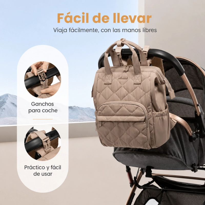 BOLSO MATERNAL SANDRA - LIVIANO Y MINI - 3