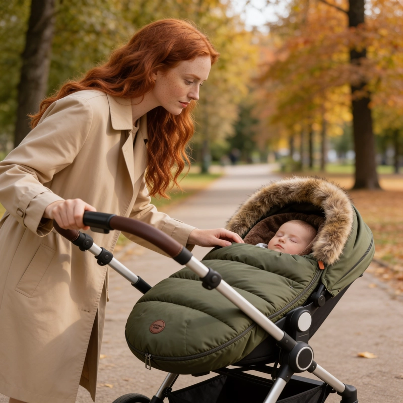 SACO COCHECITO BEBE  IMPERMEABLE ANTIVIENTO - 3