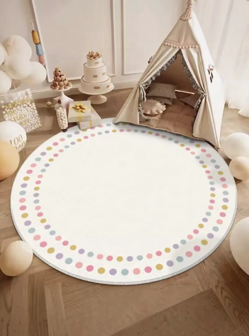 ALFOMBRA REDONDA INFANTIL ARCOIRIS SUAVE LITTLE ONE - 1