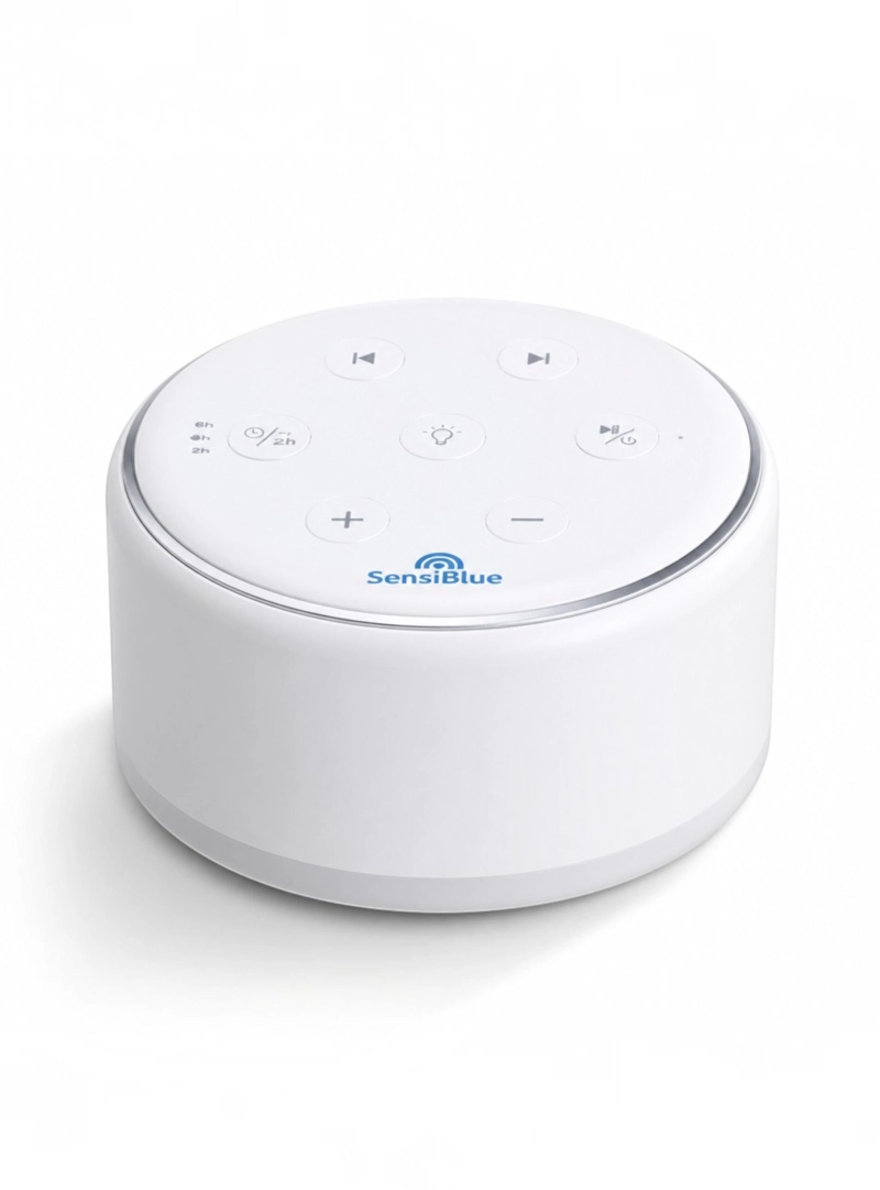 MAQUINA DE RUIDO BLANCO Y LUZ NOCTURNA PARA BEBE SENSIBLUE - 5