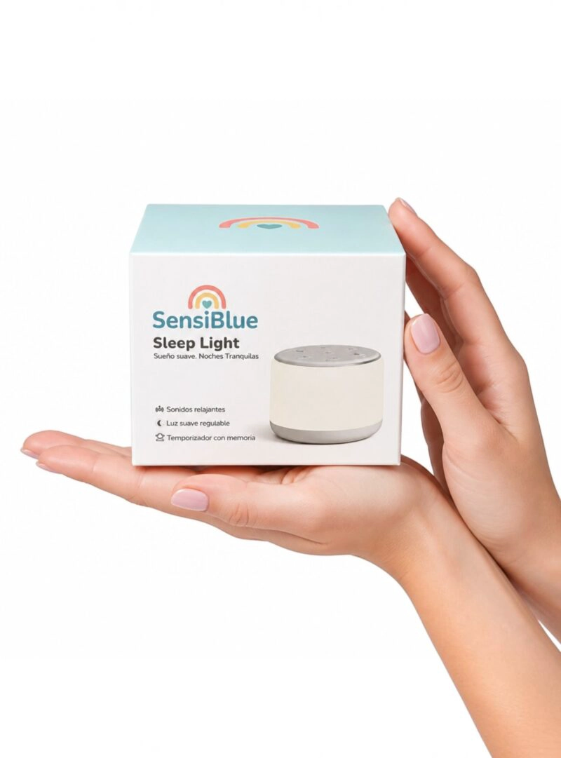 MAQUINA DE RUIDO BLANCO Y LUZ NOCTURNA PARA BEBE SENSIBLUE - 6