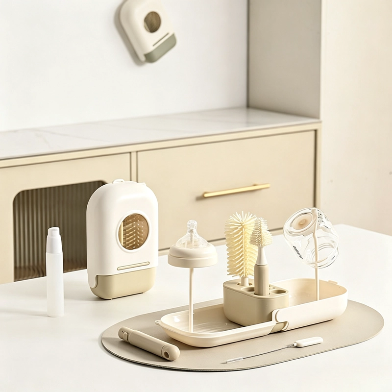 SET LIMPIADOR DE MAMADERAS 7 EN 1 – PORTATIL Y LIBRE DE BPA - 1