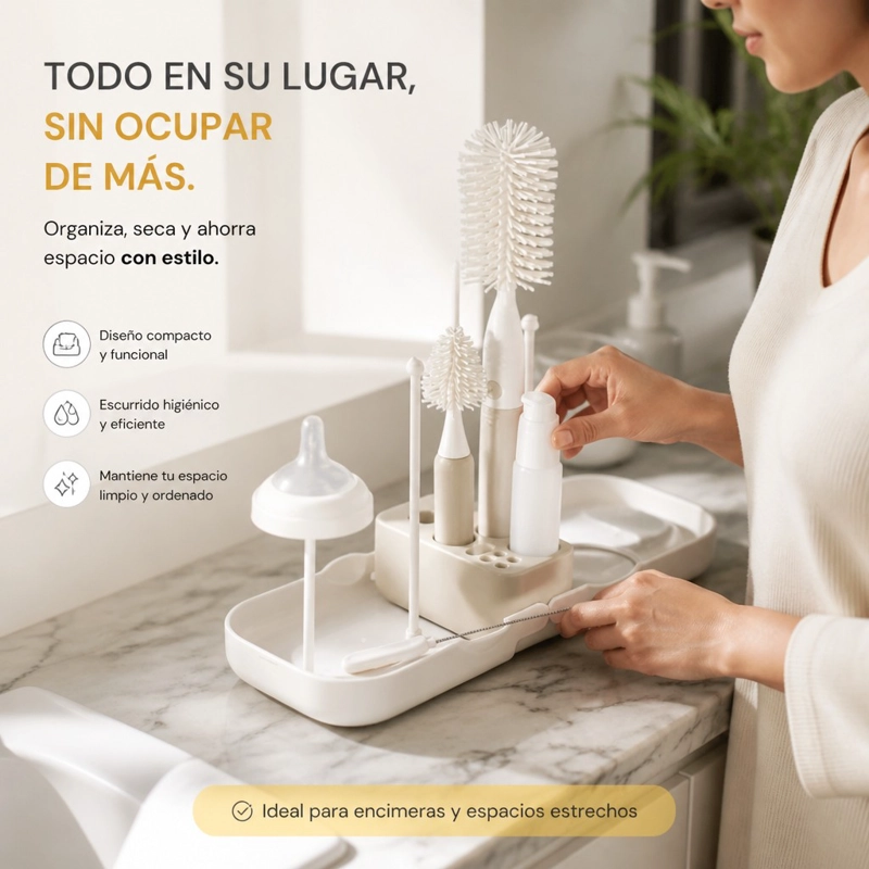 SET LIMPIADOR DE MAMADERAS 7 EN 1 – PORTATIL Y LIBRE DE BPA - 2