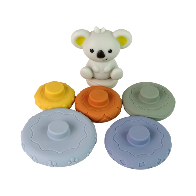 TORRE APILABLE SENSORIAL KOALA CON SONIDO 6M+ – MONTESSORI - 2