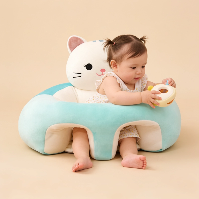 Sillón de Apoyo Bebé SensiBlue® — Diseño Gatito - 2