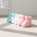 SET 3 PARES ZAPATITOS CROCHET BEBE  RECIE N NACIDO - 2