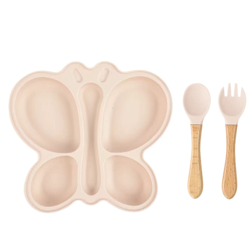 PLATO DE SILICONA CON SUCCION MARIPOSA SENSIBLUE - 1