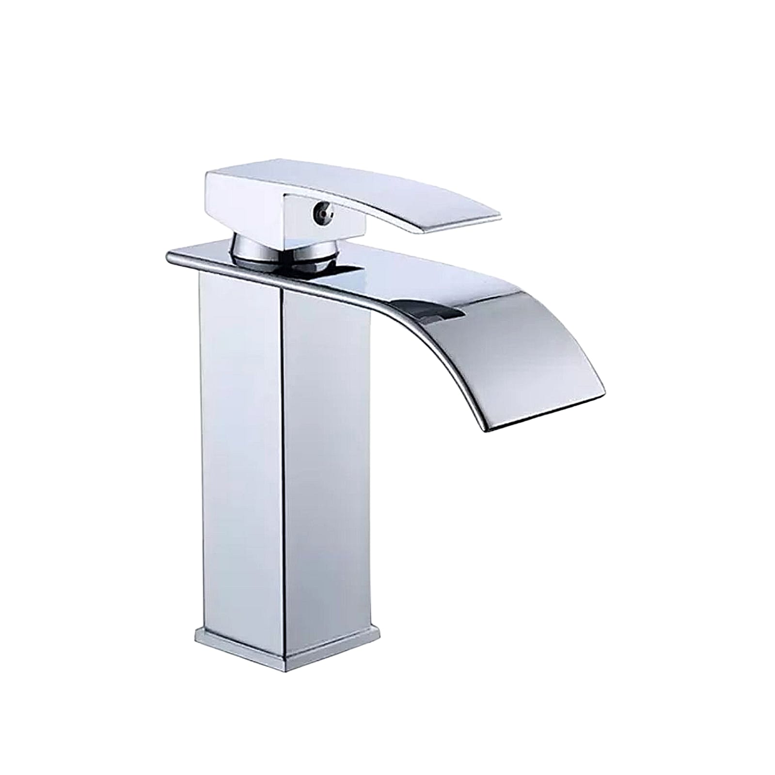 LLAVE MONOMANDO LAVAMANOS CASCADA CURVA CHROME KÉBEL FK - 2