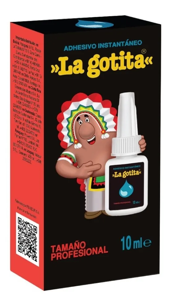 ADHESIVO INSTANTÁNEO LA GOTITA 10ML COLOR BLANCO - 1