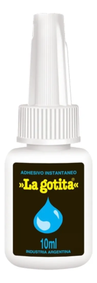 ADHESIVO INSTANTÁNEO LA GOTITA 10ML COLOR BLANCO - 2