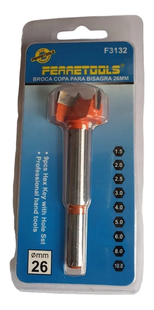 BROCA COPA PARA BISAGRA 26MM - 1