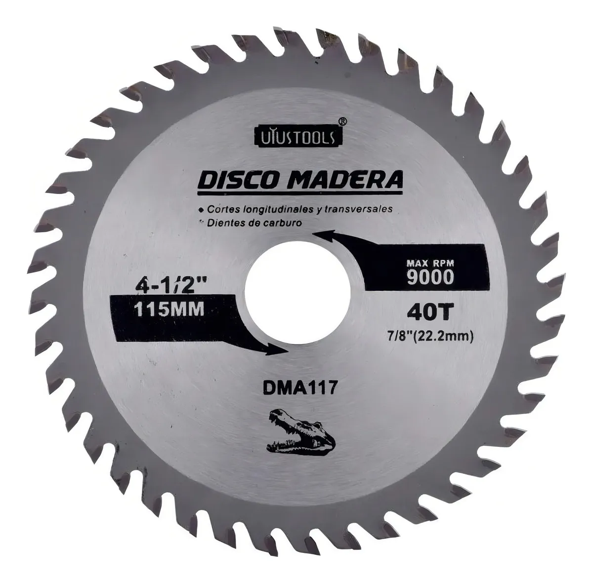 DISCO SIERRA CIRCULAR MADERA 115X40 DIENTES DMA117 UYUSTOOLS - 3