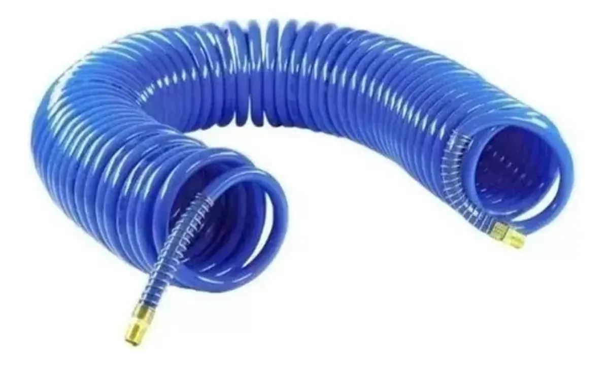 MANGUERA COMPRESOR RESORTE ESPIRAL AIRE 15MT 1/4 300 PSI - 1