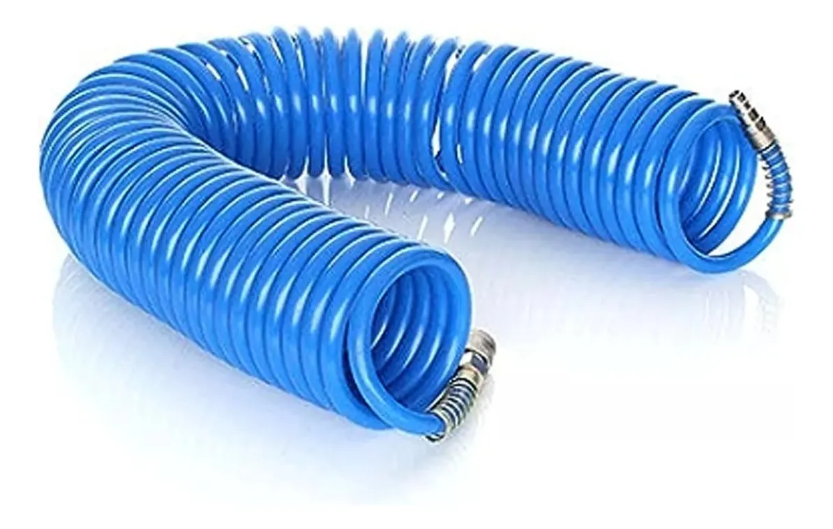 MANGUERA COMPRESOR RESORTE ESPIRAL AIRE 15MT 1/4 300 PSI - 3
