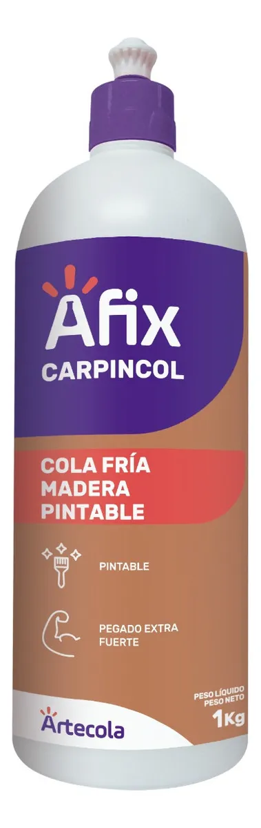 AFIX COLA FRIA MADERA PINTABLE BOTELLA 1KG - 1