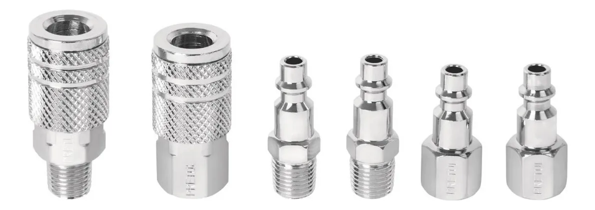 JUEGO DE 4 CONECTORES 2 COPLES, COMPRESOR AIRE, PRETUL 27030 - 2