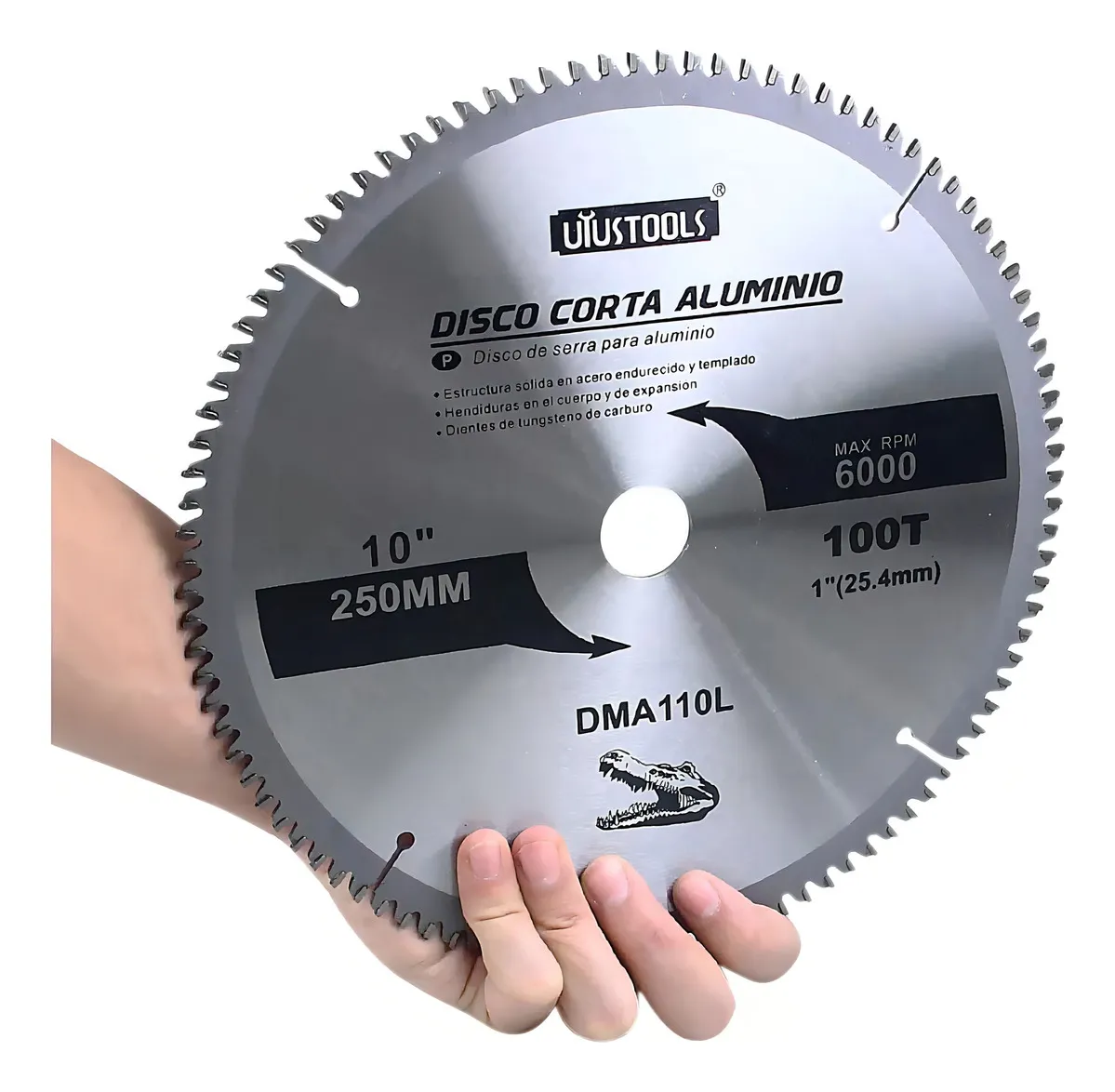 DISCO DE SIERRA 10'' X 100T PARA ALUMINIO UYUSTOOLS DMA110L - 3