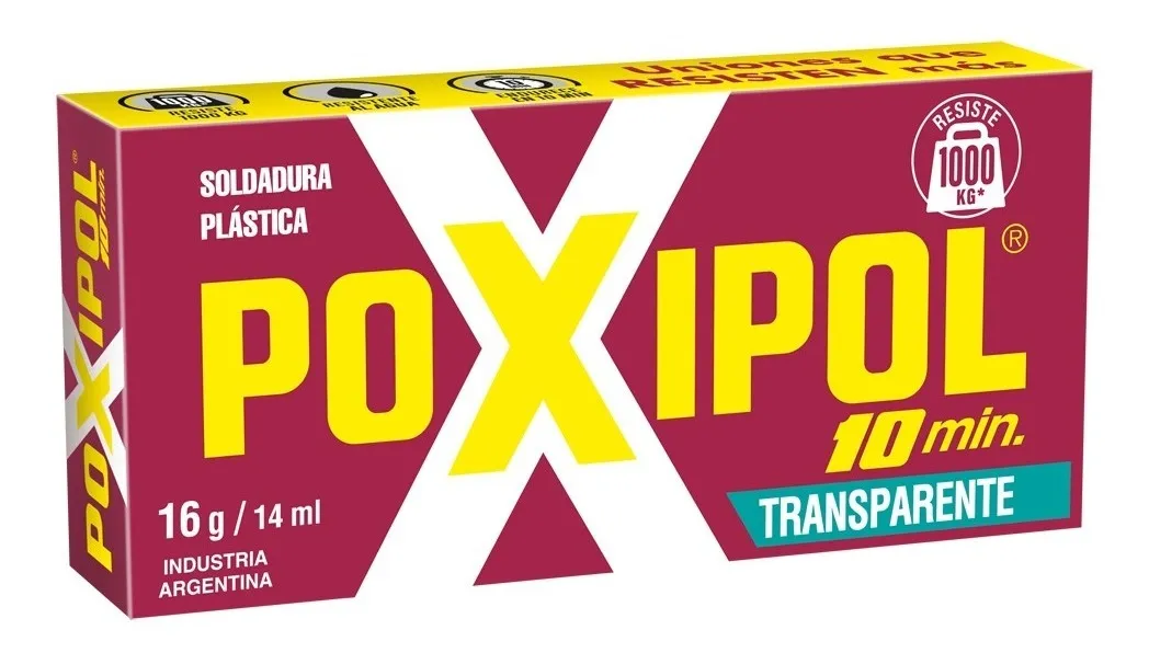 PEGAMENTO EN BARRA SOLDADURA POXIPOL® 10 MIN TRANSP NO TÓXICO - 1