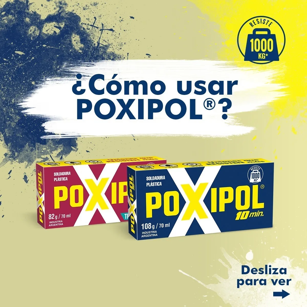 POXIPOL® - SOLDADURA PLÁSTICA 10 MIN TRANSPARENTE 82G/70ML - 5