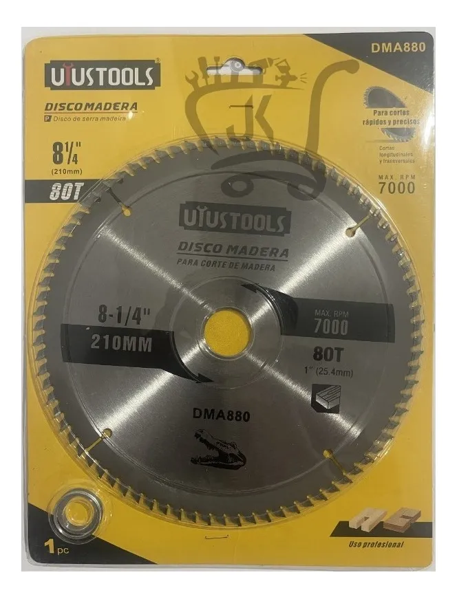 DISCO DE SIERRA UYUSTOOLS 8 1/4 80T MODELO DMA880 - 3
