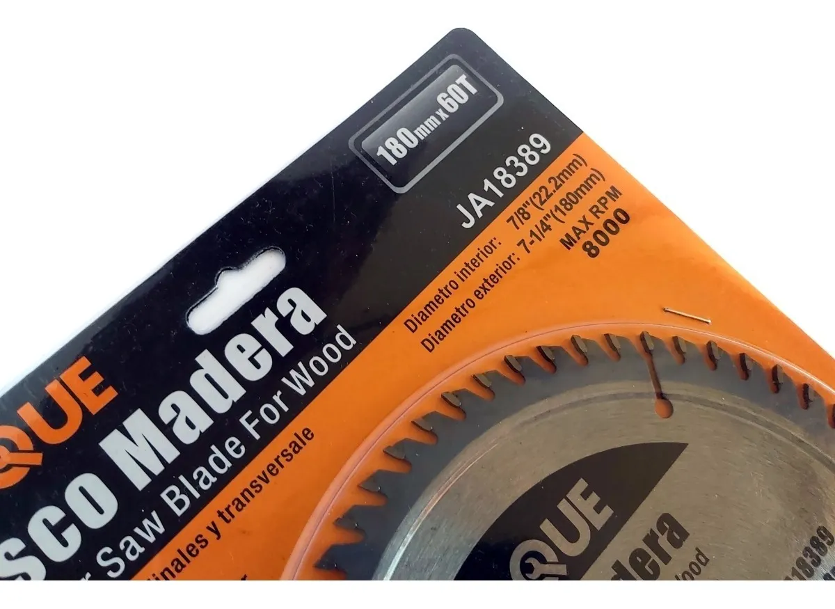 DISCO CORTE MADERA 7 1/4 60 DIENTES - 2