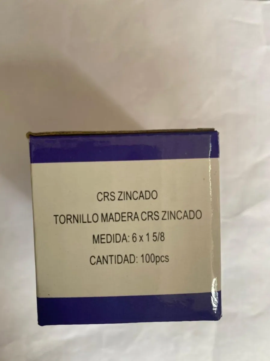 TORNILLO VOLCANITA CRS ZINCADO 6X 1 5/8 10 CAJAS DE 100 UND - 3