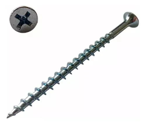TORNILLO VOLCANITA ZINCADO 6 X 1 PULG 1KG 800 UNIDADES - 1