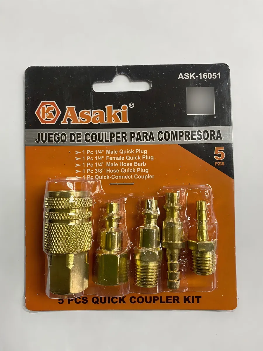 JUEGO ACOPLE COMPRESOR 5PCS ASAKI - 1