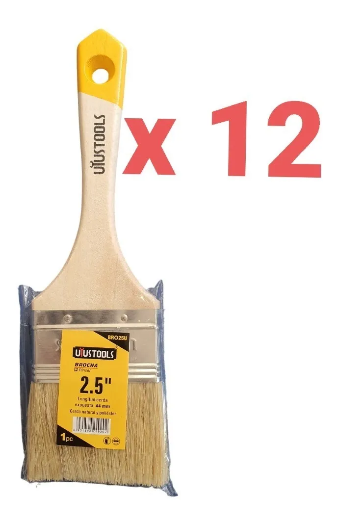 BROCHA 2.5 PULGADA PACK 12 UND - 2