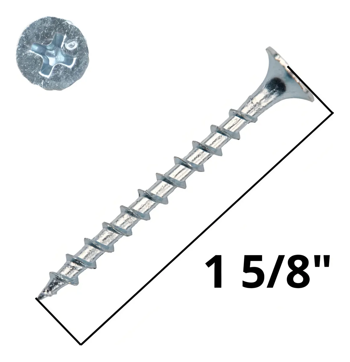 TORNILLO MADERA CRS ZINCADO 6 X 1 5/8 (BOLSA 500 UND) - 2