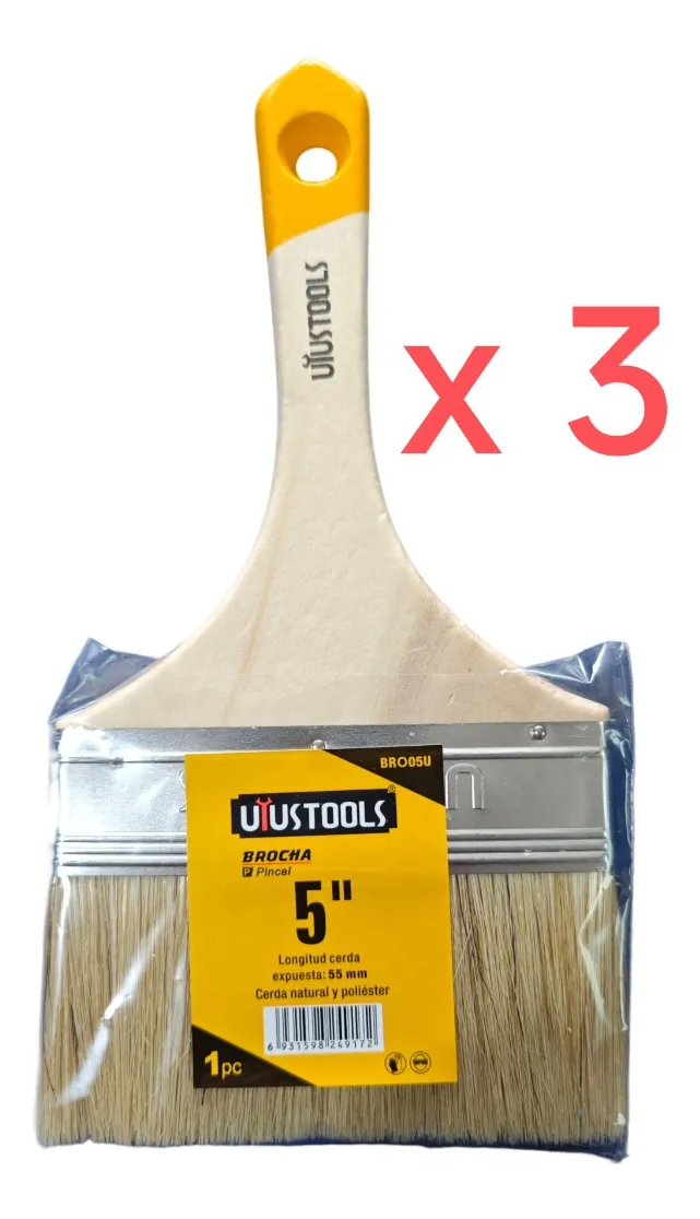BROCHA 5 PULGADAS PACK 3 UND - 1