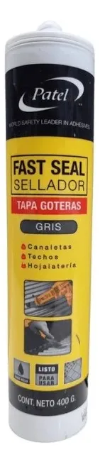 PACK 6 SILICONA TAPAGOTERAS 280ML GRIS TECHUMBRE - 1