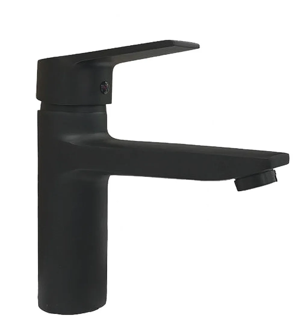 LLAVE MONOMANDO LAVATORIO NOTTE ACABADO MATE COLOR NEGRO - 2