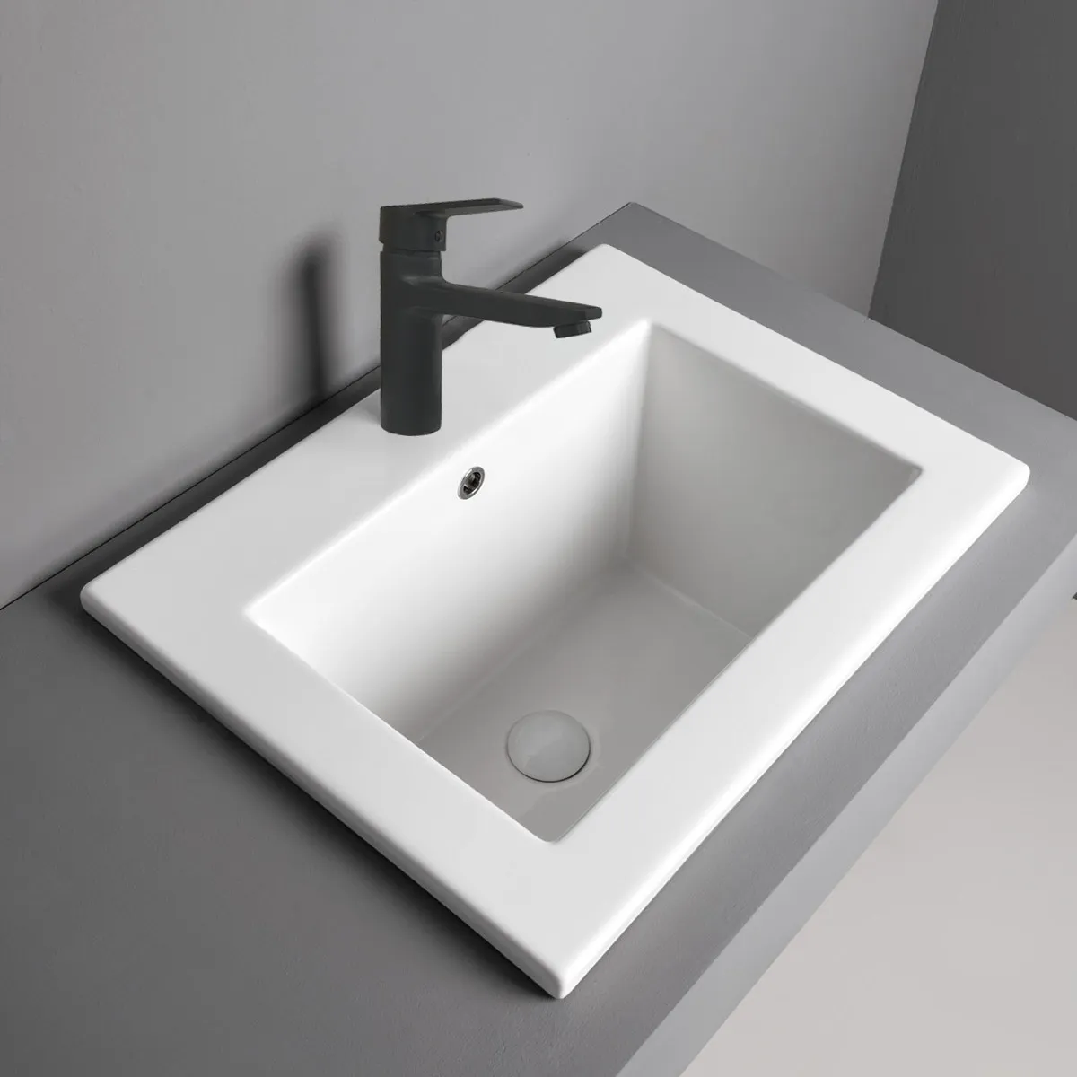 LLAVE MONOMANDO LAVATORIO NOTTE ACABADO MATE COLOR NEGRO - 5