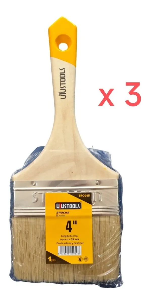 BROCHA 4 PULGADAS PACK 3 UND - 2