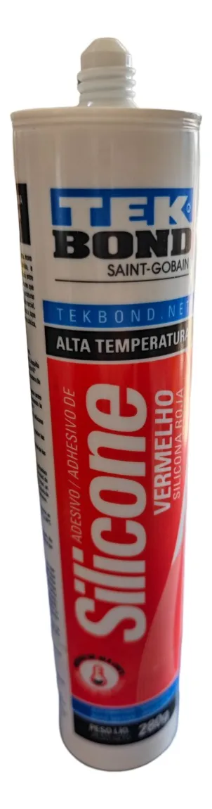 SILICONA ROJA ALTA TEMPERATURA 345º SELLANTE TUBO 300ML - 1