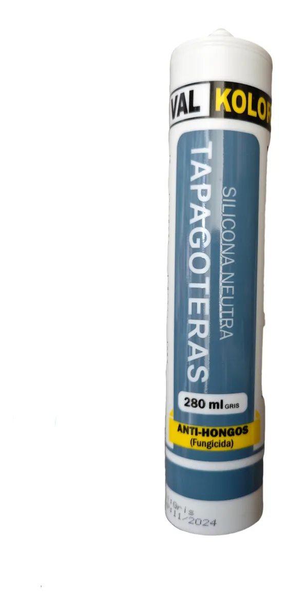 SILICONA TAPAGOTERAS 280ML GRIS PARA TECHUMBRE, HOJALATERIA - 1