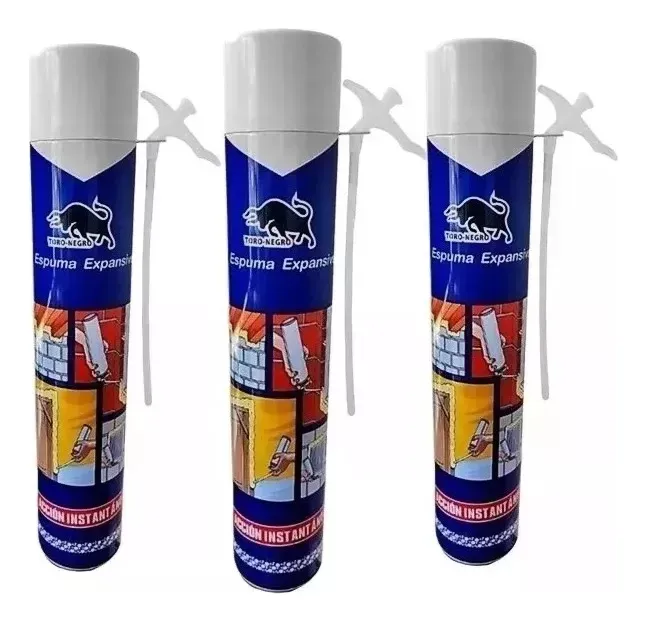 SELLADOR DE POLIURETANO ESPUMA EXPANSIVA 750 ML PACK 3 - 1