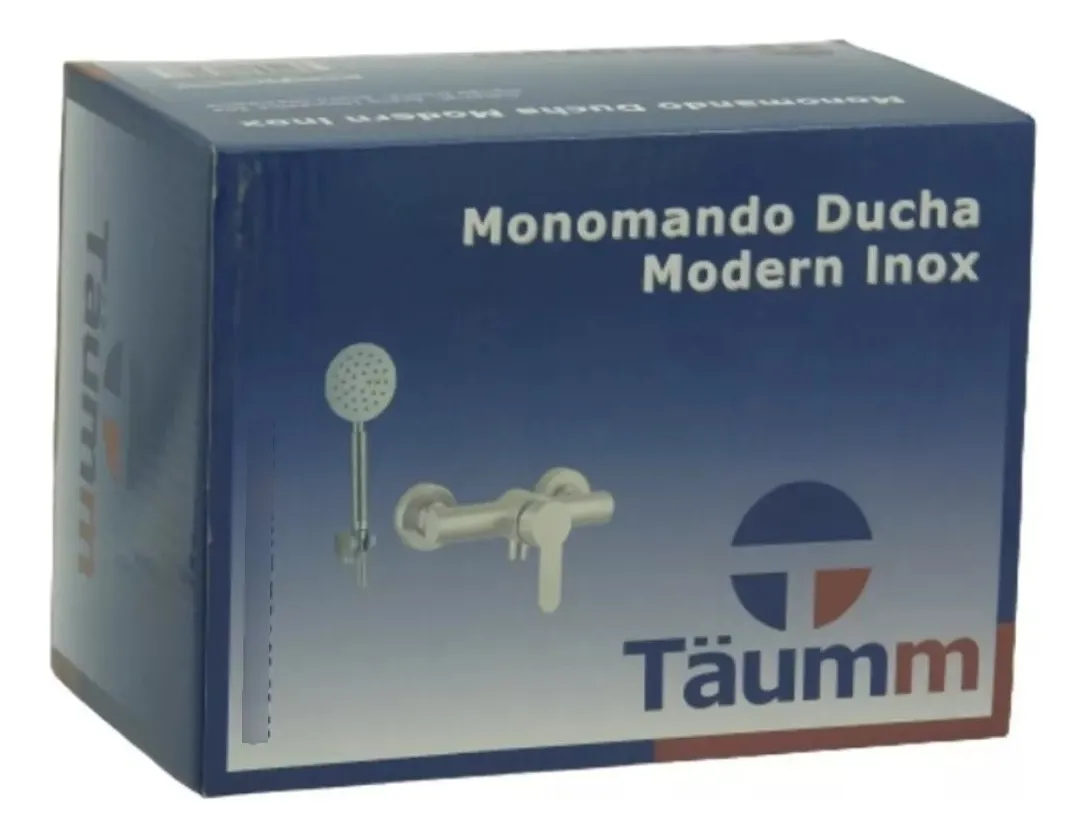 MONOMANDO DUCHA MODERN ACERO INOXIDABLE COLOR PLATEADO - 2