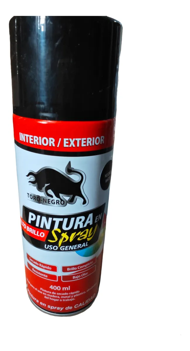 USO GENERAL LATA 400 ML NEGRO OPACO - 1