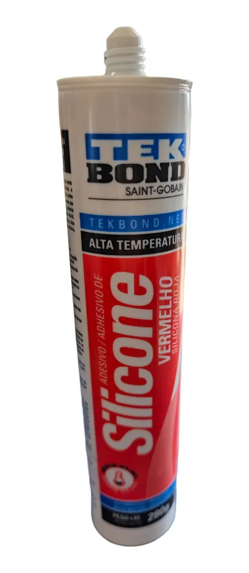 SILICONA ROJA ALTA TEMPERATURA 345º SELLANTE TUBO 300ML - 1