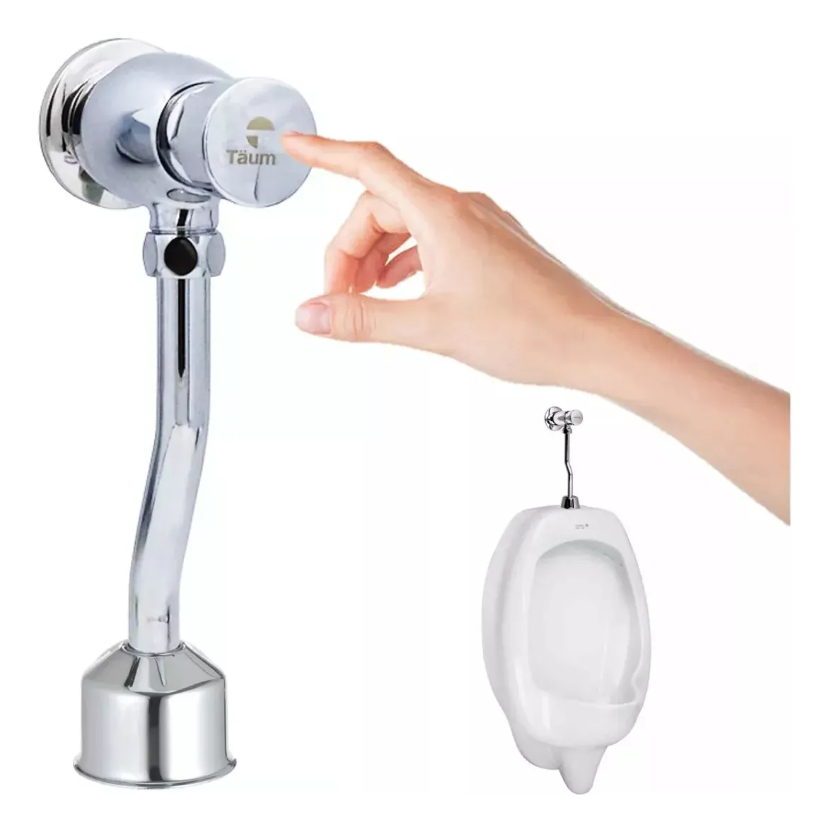 LLAVE TEMPORIZADA URINARIO DESCARGA REGULABLE BOTON TAUMM - 2