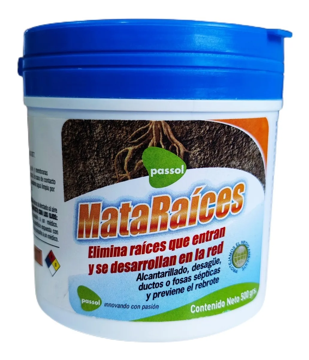 MATA RAICES ELIMINADOR 500GRS PASSOL CAÑERIAS DUCTOS ALCANTARILLADO - 2