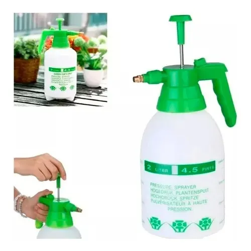 FUMIGADOR PULVERIZADOR ROCIADOR 2 LITROS BOMBA MANUAL - 1
