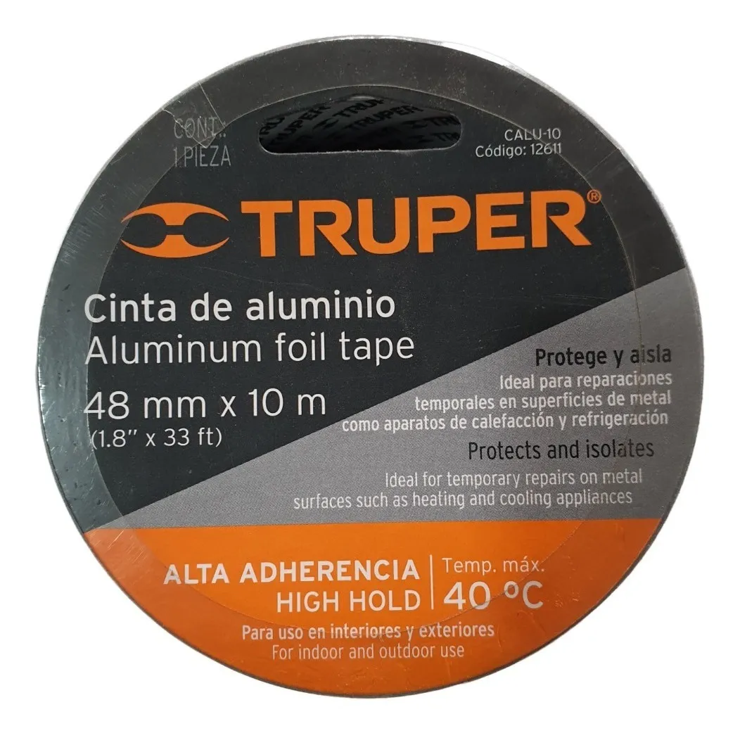 CINTA ALUMINIO AUTO ADHESIVA TRUPER - 1
