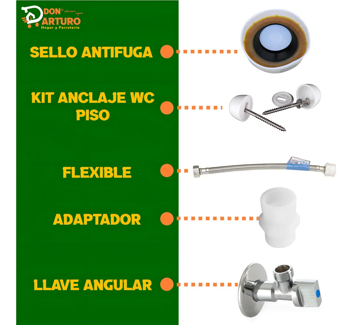 KIT WC ANCLAJE ANTIFUGA ADMISIÓN - 4