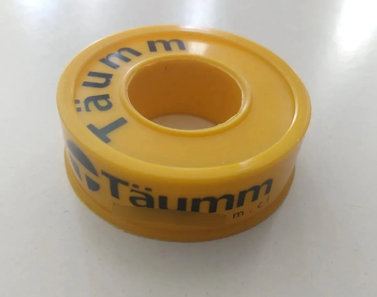PACK 10 UNIDADES TEFLÓN 1/2 6.6MT AMARILLO GAS - 2