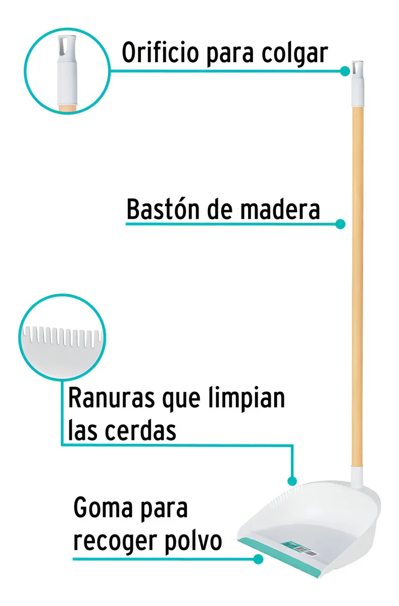 RECOGEDOR CON BASTON KLINTEK 57024 - 3