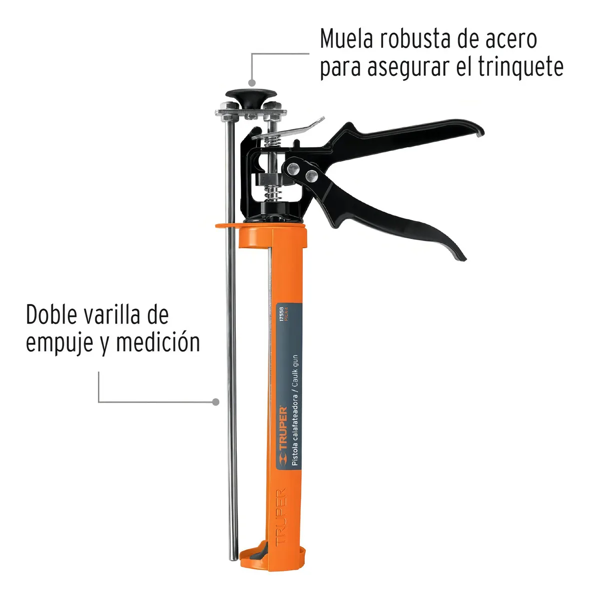 PISTOLA CALAFATEADORA PROFESIONAL REFORZADA TRUPER - 2