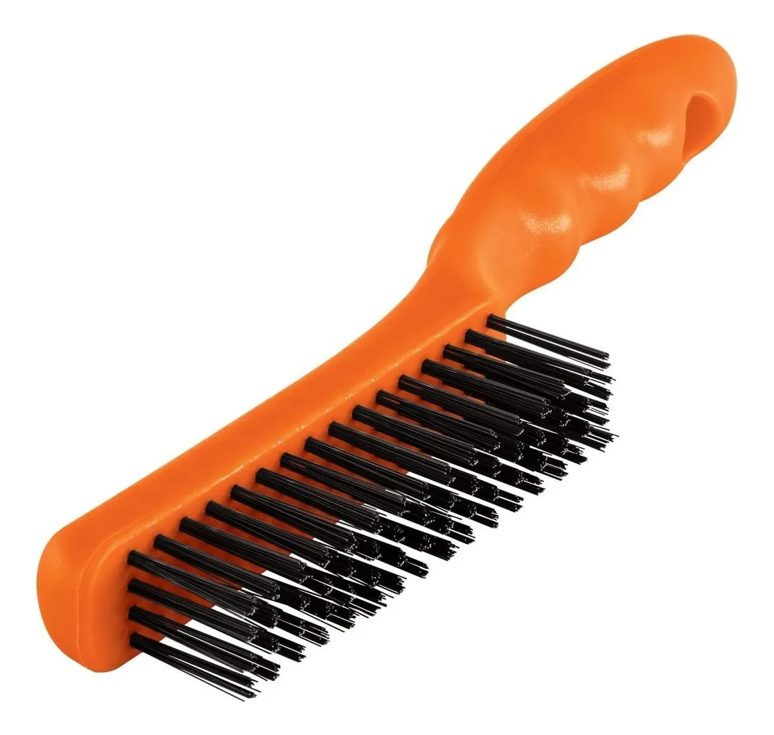CEPILLO (ESCOBILLA) ACERO CON MANGO 4 X 16 CEA-54 TRUPER - 2